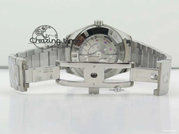 0324 Affordable Aqua Terra 150M SS 1:1 Best Edition Deep Blue Textured Dial On SS Bracelet A 8253